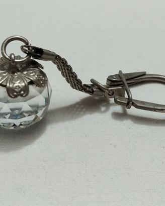 Portachiavi con Sfera Cristallo Swarovski
