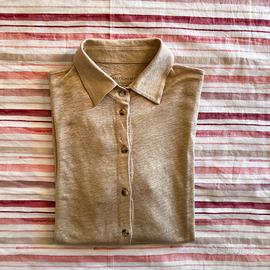 Camicia donna Falconeri beige lino