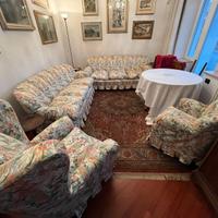 Salotto anni '50 in raso di seta