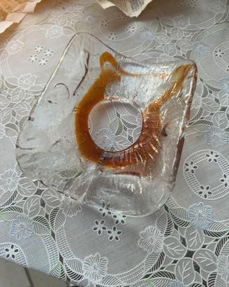 Pezzo di lampada in vetro di murano