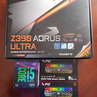 scheda madre, processore e ram. 