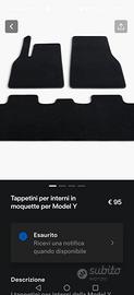 Tappetini Model Y