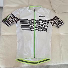 Maglia ciclismo donna Santina bianca taglia S
