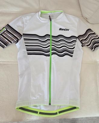 Maglia ciclismo donna Santina bianca taglia S