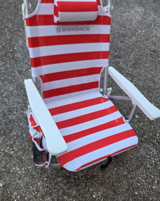 Sedia pieghevole in tela, spiaggia campeggio