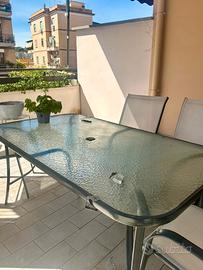 Set tavolo e 6 sedie da giardino/terrazzo
