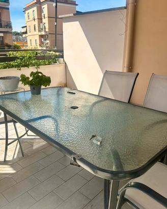 Set tavolo e 6 sedie da giardino/terrazzo