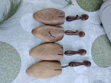 Set di tendiscarpe in legno vintage – 4 pezzi
