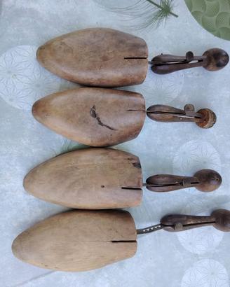 Set di tendiscarpe in legno vintage – 4 pezzi