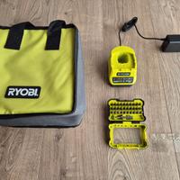 Caricabatterie + Borsa + inserti RYOBI Tutto Nuovo