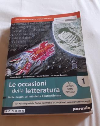 Libro " Le occasioni della letteratura" vol. 1