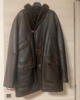 Montone Vintage in Vera Pelle - Marrone