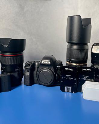 Canon eos 6D MARK II + 3 obiettivi + flash