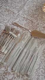 set posate da 12 per dolci compresa palettina 