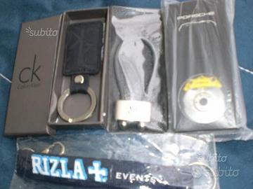 Portachiavi nuovi originali Ck,Porche,Wv,Rizla