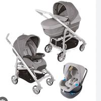 Chicco TRIO love grigio con base isofix