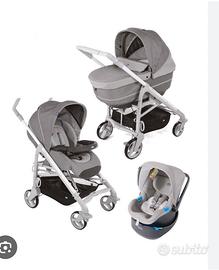 Chicco TRIO love grigio con base isofix