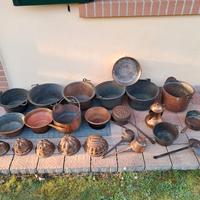 Vecchi rami, paioli, "caglieri" ,secchi.