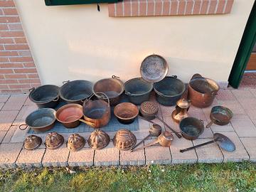 Vecchi rami, paioli, "caglieri" ,secchi.