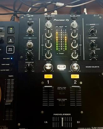 Console pioneer Cdj350 + Mixer Djm250 Mk2