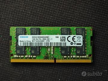 16Gb (1x16Gb) Samsung DDR4 Sodimm 2666Mhz