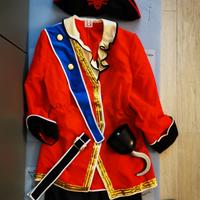 costume Carnevale Capitan Uncino tg 10 11 anni 