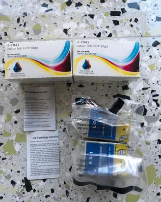 2 Cartucce colore compatibili -  Epson - T041