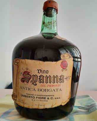 Bottiglione 5 L vino Spanna Sigillato 1973