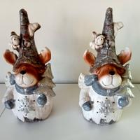 STATUE RENNE DI NATALE