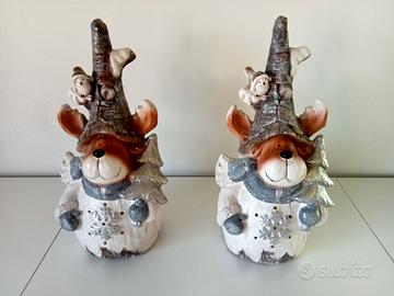 STATUE RENNE DI NATALE