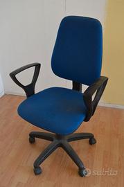 Sedia da ufficio blu
