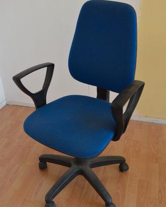 Sedia da ufficio blu