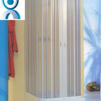 Box doccia in pvc a 3 lati a soffietto