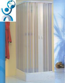 Box doccia in pvc a 3 lati a soffietto