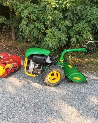 motocoltivatore con fresa e trincia 