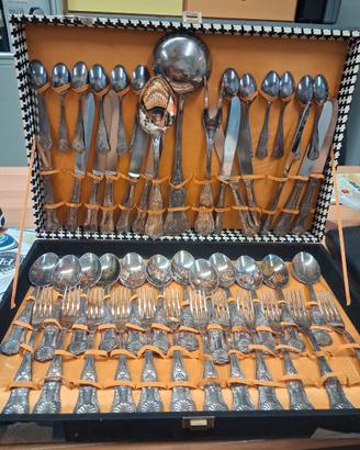 Set posate argento placcato 800