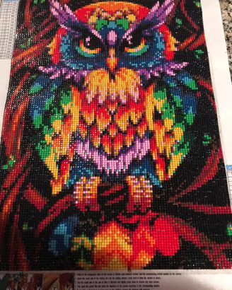 Diamond painting Gufo