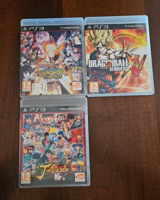 Lotto PS3 Anime (J-Stars + DB Xenoverse + Naruto)