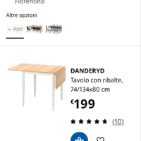 TAVOLO DANDERYD + 4 SEDIE