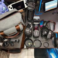 Canon 2000d + 2 obbiettivi + accessori