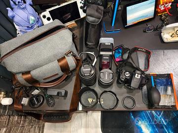Canon 2000d + 2 obbiettivi + accessori