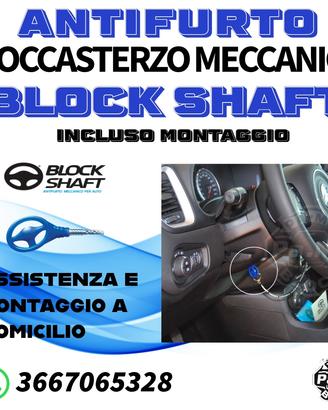 Antifurto per auto Block Shaft incluso montaggio