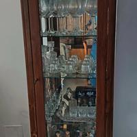 Mobile cristalliera in arte povera