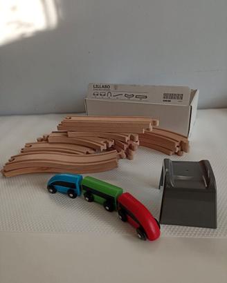 LILLABO Set per trenino, 20 pezzi, multicolore