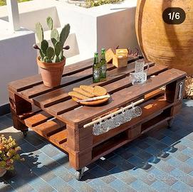 Tavolino realizzato su due pedane NUOVO