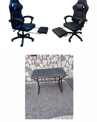 sedia gaming o tavolo gaming 