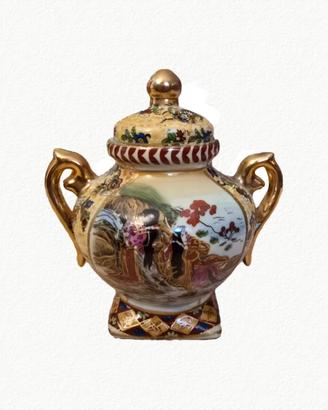 Vaso/Zuccheriera decorativa Vintage Satsuma