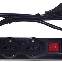 Multipresa elettrica 3 prese shuko +6 biv. + inter