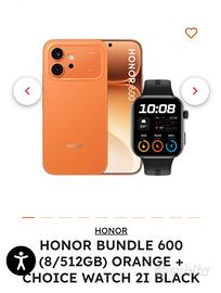 honor 600 come nuovo  bundle 