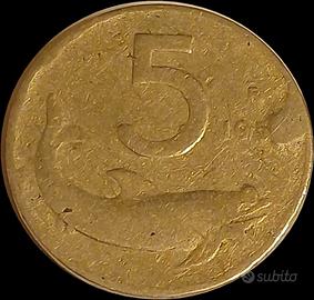 5 lire rare